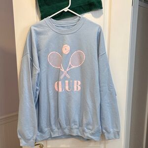 Light Blue Tennis Club Sweatshirt
